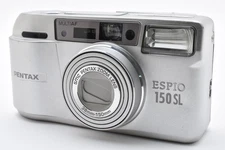 [MINT] Pentax Espio 150SL Silver Point & Shoot 35mm Compact Film Camera JAPAN