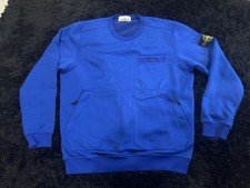 Stone Island Blue Crew Neck Multi Pocket Flee...