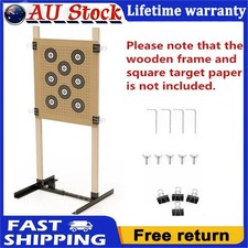 Shooting Target Stand Set for Outdoors Paper Target Holder with Adjustable Base
