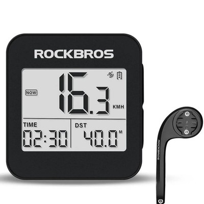 Rockbros Bike Computer Accurate Wireless GPS Speedometer With Backlight