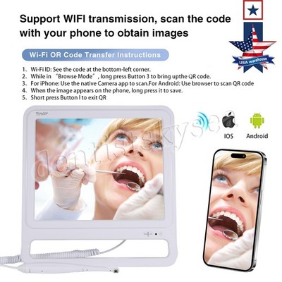 Dental Intra Oral Camera 8 LED High-definition macro lens 17inch LCD screen