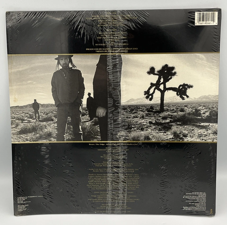 U2 The Joshua Tree Factory Sealed Original 1st Press  Vinyl LP 1987 NOS *Read* - Image 2 of 4