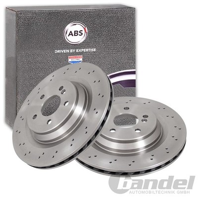2x A.B.S. BREMSSCHEIBEN 330mm HINTEN passend für MERCEDES-BENZ SL