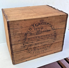 c1940's Tea Chest The Standard Tea Company Of Ceylon Ltd Minister Of Food London