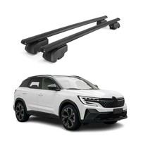 DachträGer GrundtäGer FüR Renault Austral 2022-2026 75Kg Aluminium Schwarz 2 Tlg
