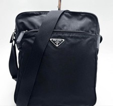 Prada Schultertasche gebraucht echt klassisch Handtasche schwarz Leder