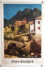 Affiche ROLAND OUDOT - PAYS BASQUE - 62x94 cm