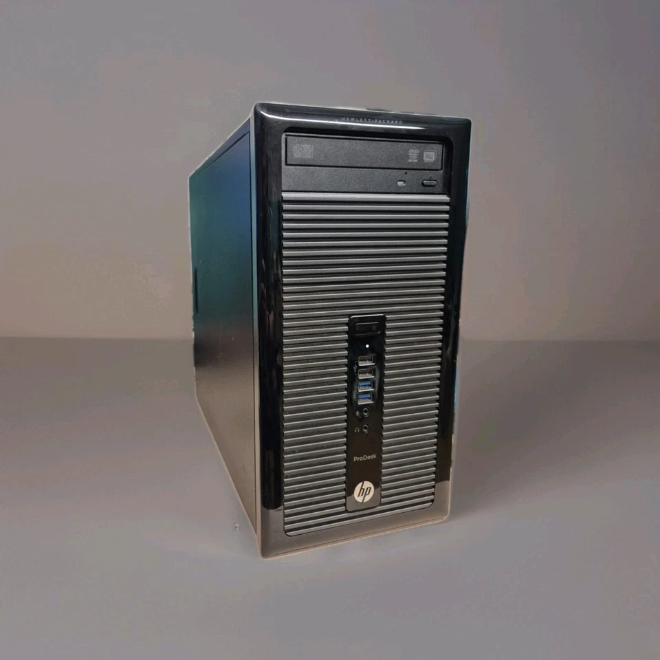 HP Tower PC 400 G1 MT Tower PC Intel Pentium 3GHz 8GB RAM 466GB SSD Reset WIN 10 - Image 2 of 4