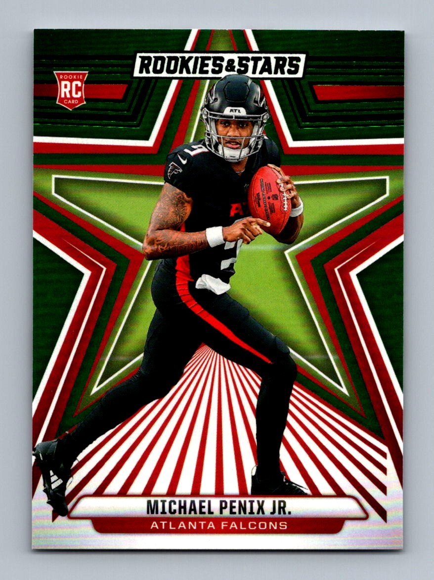 #179 2024 Rookies & Stars GREEN } Michael Penix Jr. RC Falcons