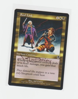 Magic the Gathering ~ Soul Link ~ M/NM ~ Apocalypse ~  Signed by Artist #1