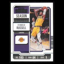 DAngelo Russell #63 2023 Panini Contenders Los Angeles Lakers Basketball Card NM