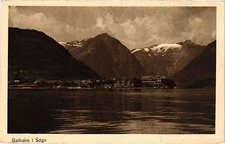 Old postcard AK NORWAY Balholm i Sogn (257979)