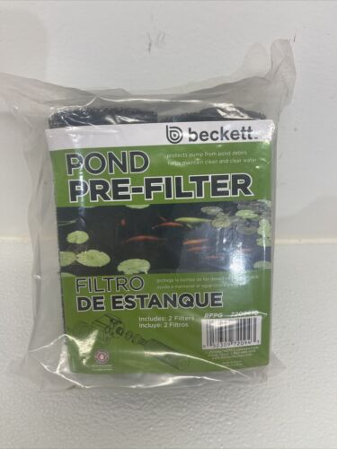 New Genuine Beckett Pond Pre-Filter Kit Model 7209410 2-pack w/ Plastic Inserts - Picture 1 of 3