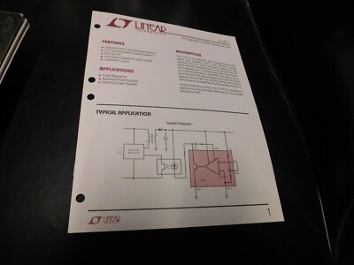 Electronics Specification Guide Application Linear Technology LT1431