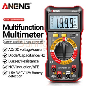 ANENG SZ304/SZ305 Multimètre numérique rétroéclairage NCV AC/DC Outil actuel d'Ohm de Votage
