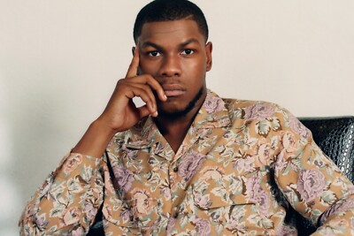 H&M Floral Brown Pink Shirt John Boyega Size s