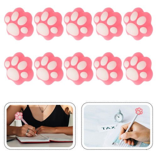 2 Count Casquette De Stylo À Griffe Chat Rose Capuchons Protection Pour Crayons - Photo 6/12
