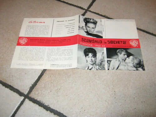 BROCHURE,1965,SCANDALO IN SOCIETA',DELMER DAVES,J.FRANCISCUS,G.PAGE,S.PLESHETTE - Photo 1 sur 1
