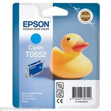 Cartuccia ciano originale Epson per Stylus Photo R240 etc. - cod. C13T05524010