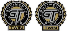 CONTINENTAL GT RE TWIN DECALS x2  STANDARD - CLEAR - REVERSE