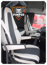 TRUCK SEAT COVERS VOLVO FH4 / FH5 BEIGE ECO LEATHER SEAT COVERS