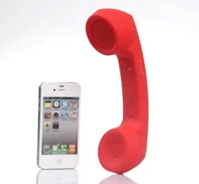 Wireless Retro Telephone Handset and Wire Radiation-Proof Handset Receivers RED