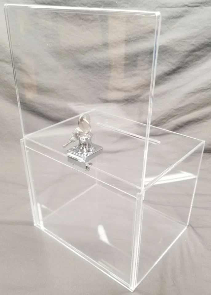 Buddy Products - Caja de colección grande de bloqueo de acrílico - 6,3"x12,5"x7,9" - NUEVO Foto 2 de 3