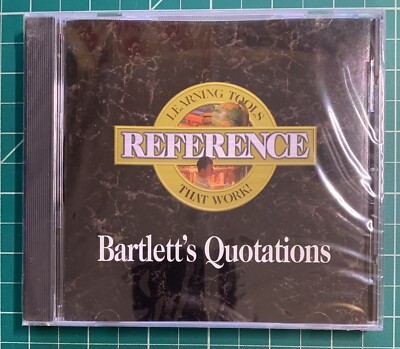 Bartlett's Quotations - Reference software learning tools Brand New Sealed!!