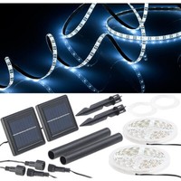 Lunartec 2Er-Set Solar-Led-Streifen Mit 180 TageslichtweißEn Leds, IP65
