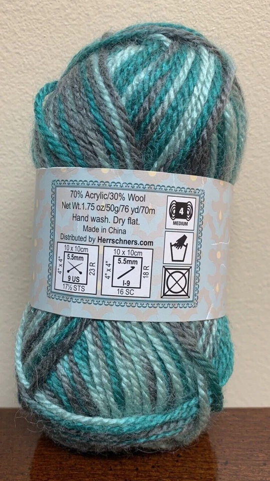 Sundance Synergy Wool Blend Gradient Yarn Color Green - Fresh Mint - Image 2 of 3