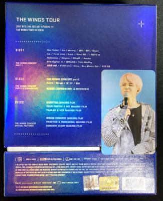 BTS 2017 The Wings Tour In Seoul DVD Live Trilogy Episode III Set