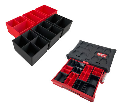 Milwaukee Packout Multi-Depth 3-Drawer Tool Box Compatible Small Nesting Bins U