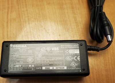 Genuine OEM Toshiba Laptop Charger AC Power Adapter ADP-60RH A 15V 60W