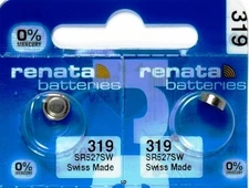 319 RENATA SR527SW (2 Piece) SR527 527 WATCH BATTERIES New Authorized Seller