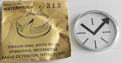 Verre De Montre Rond 31.3 Mm - Pour Montre De Plongée Avec Bague Métal - Neuf Sans étiquette