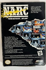 NARC Nintendo Entertainment System NES 1990 Side Scrolling Crime Action Adventur