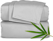 California King Sheets by , Genuine 100 Organic Viscose Derived from Bamboo Bed