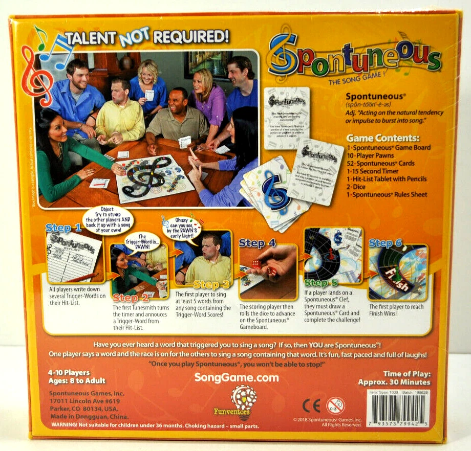 Jogo Spontuneous (2010, Spontuneous Games) NOVO - Imagem 2 de 4