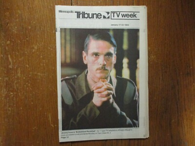 1/1982 Minneapolis TV Mag(JEREMY IRONS/JACLYN SMITH/NANCY CARTWRIGHT/MICHELE LEE