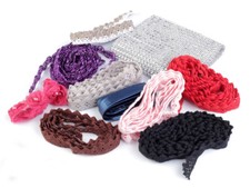 Borten Bänder Spitzen Webband - Reste von Meterwaren