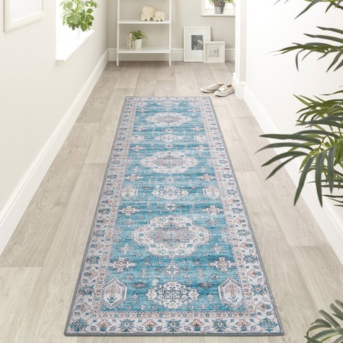 Hallway Runner/ Area Rug/ Machine Washable Mat/ Non Slip Kitchen Carpet 80x300cm - Picture 17 of 32