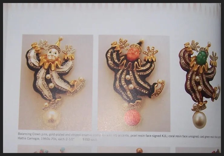 KJL KENNETH J. LANE Enamel Jeweled Balancing Clow… - image 18