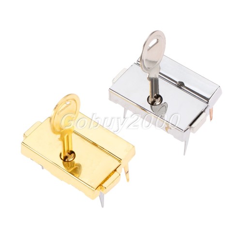 Furniture Drawer Cabinet Chest Suitcase Lock Toggle Catch Latch & Key Fittings - Picture 3 of 14