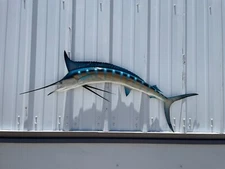 59" Blue Marlin Half Mount Fish Replica - Quick Production