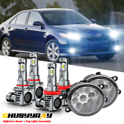 ICE BLUE FOR Toyota Camry 2007-2014 6PC LED Headlight Kit Hi/Lo Beam - Foto 2