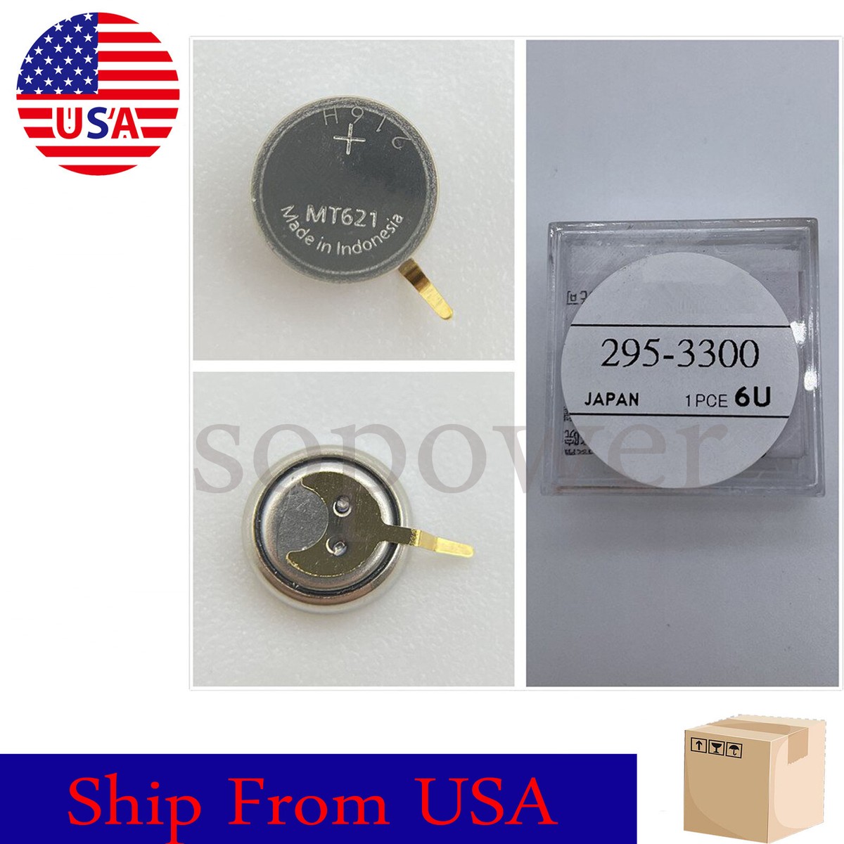 for Citizen Ecodrive Battery Panasonic MT621 f/ 3730 6826 8635