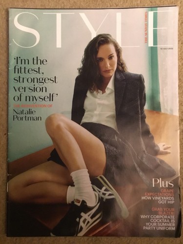 SUNDAY TIMES STYLE MAGAZINE - 10 JULY 2022 - NATALIE PORTMAN - HIP VINEYARDS - 第 1/1 張圖片