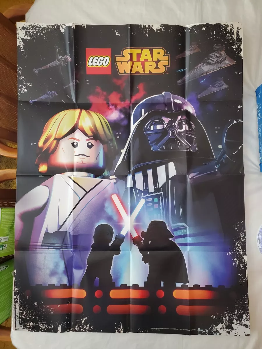 LEGO Star Wars Luke Skywalker vs Darth Vader Duel Poster Promo eBay