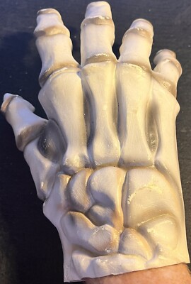 Halloween Costume 13'' SKELETON Hand Scary Prop Heavy Rubber Cesar 1984 Vintage!