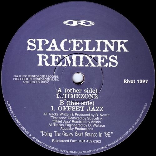 Spacelink Remixes 12' vinyl Reinforced 4Hero Jungle Drum & Bass 1996 VG+/VG - Picture 2 of 3